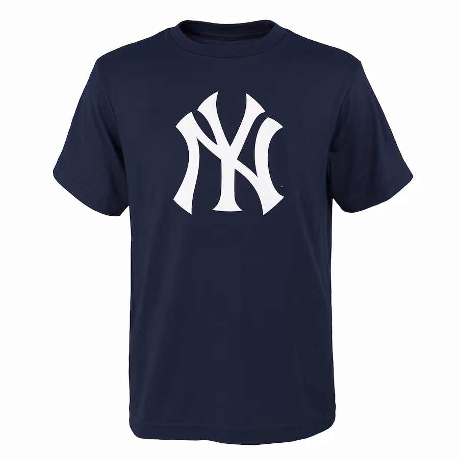 Youth New York Yankees Navy Logo Primary Team T-Shirt - Puhuasuan
