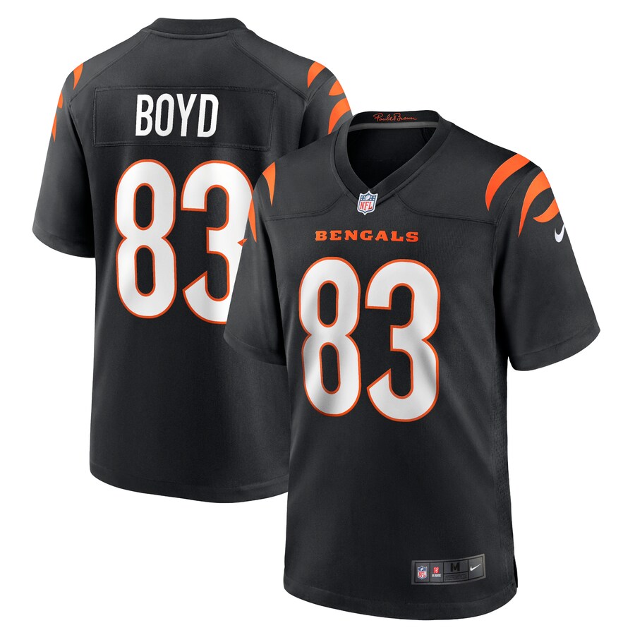 Men's Cincinnati Bengals Tyler Boyd Nike Black Game Jersey - Puhuasuan