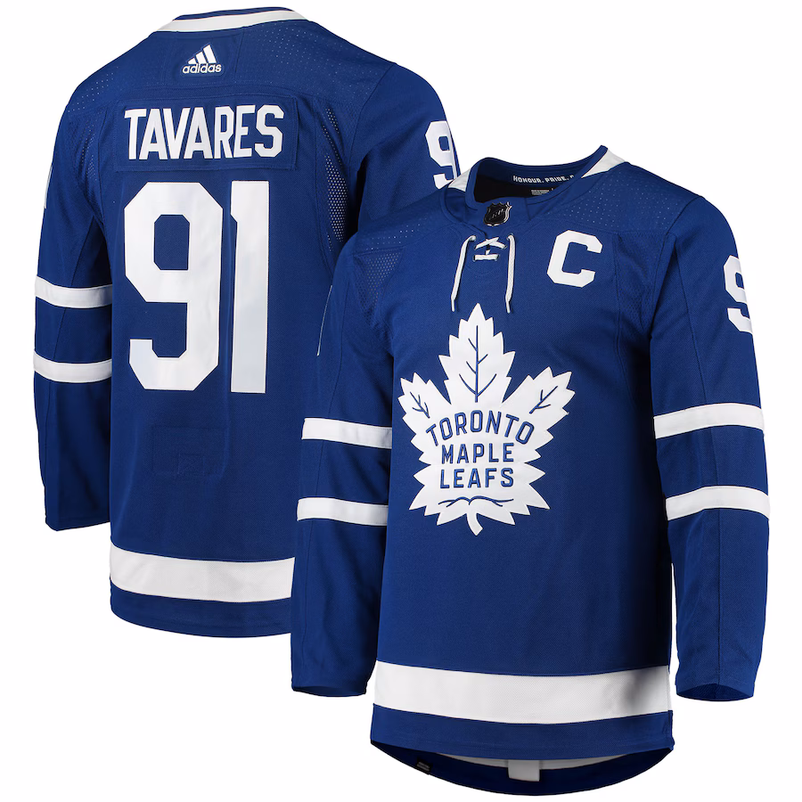Men's Toronto Maple Leafs John Tavares adidas Blue Home Primegreen Authentic Player Jersey - Puhuasuan