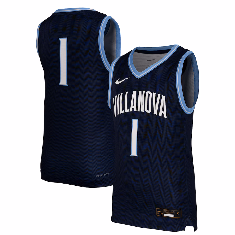 Youth Nike #1 Navy Villanova Wildcats Replica Basketball Jersey - Puhuasuan
