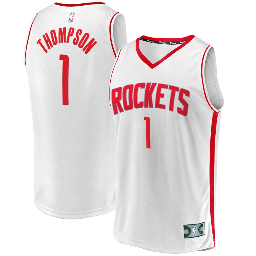 Youth Houston Rockets Amen Thompson Fanatics White Fast Break Replica Player Jersey - Association Edition - Puhuasuan