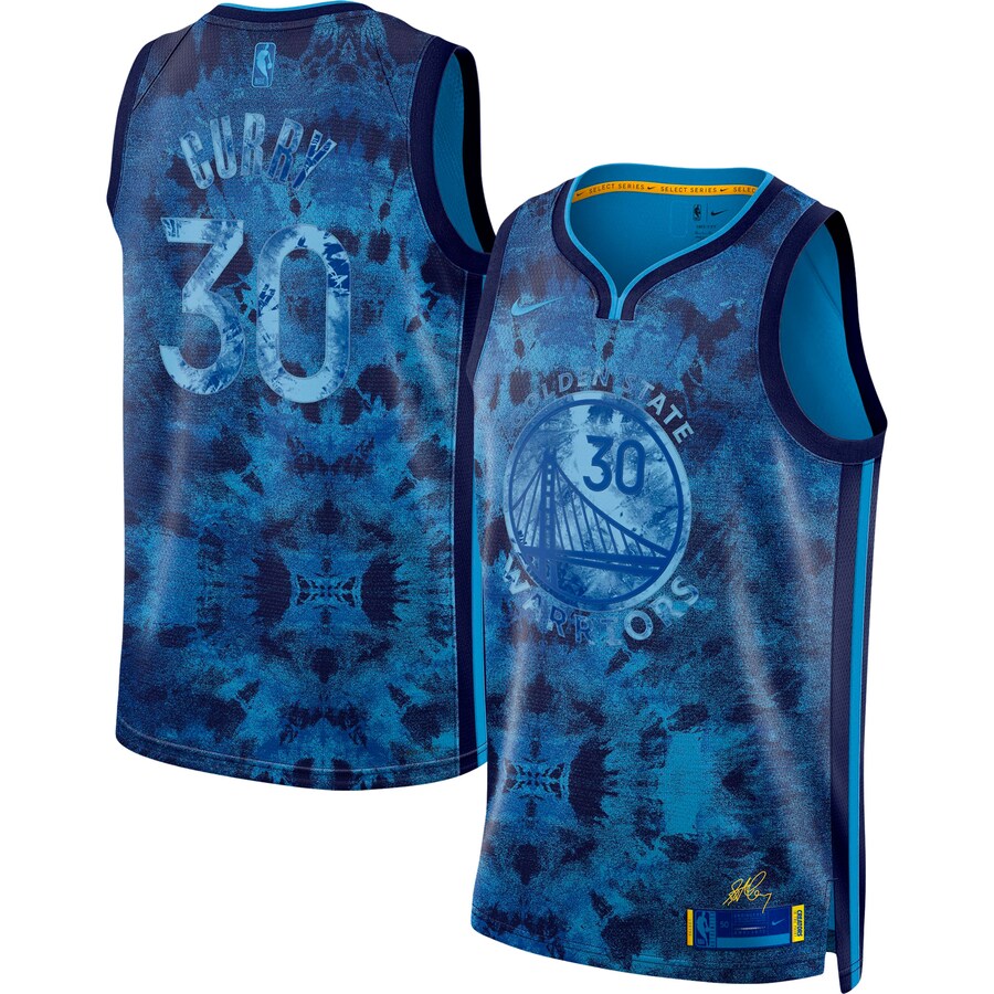Unisex Golden State Warriors Stephen Curry Nike Royal Select Series Swingman Jersey - Puhuasuan