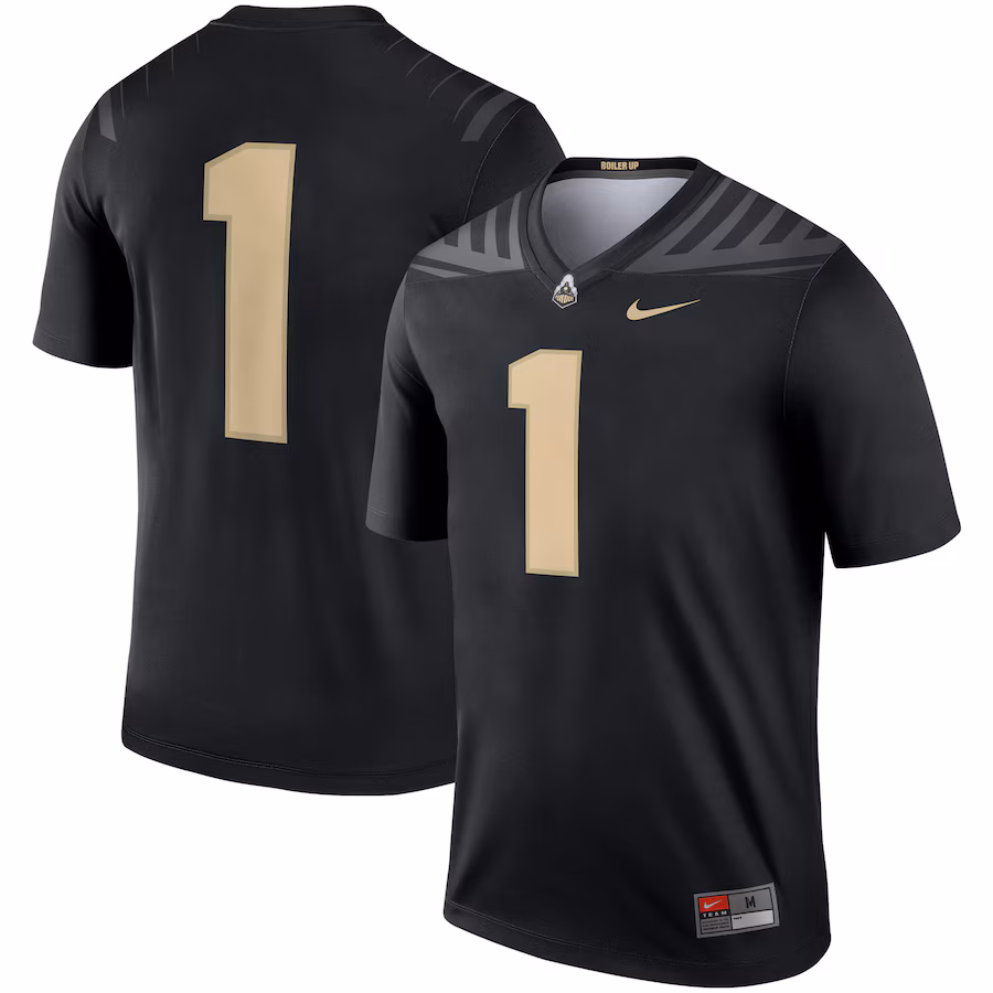 Men's Nike #1 Black Purdue Boilermakers Legend Jersey - Puhuasuan