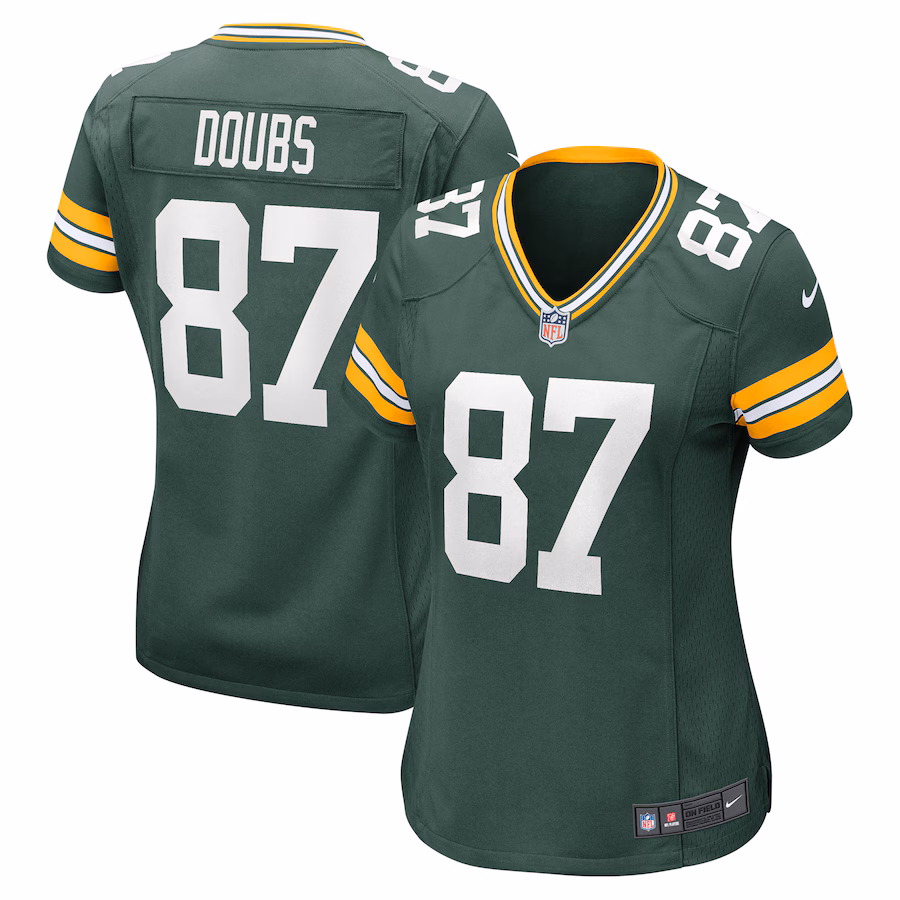 Women's Green Bay Packers Romeo Doubs Nike Green Player Game Jersey - Puhuasuan