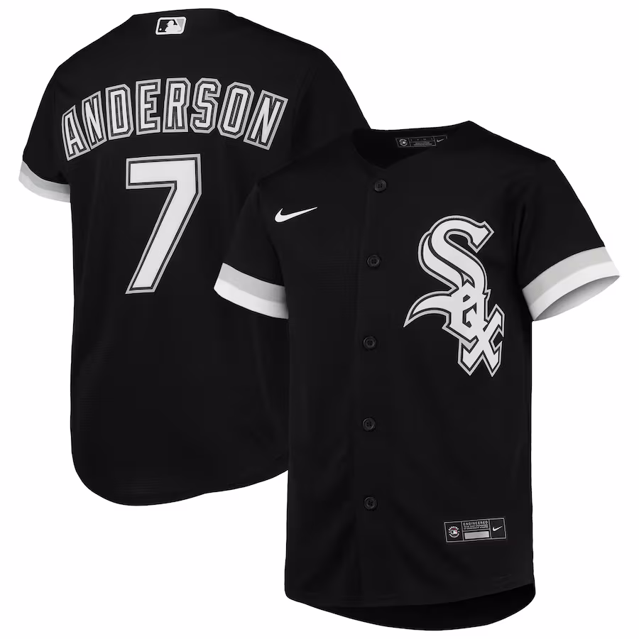 Youth Chicago White Sox Tim Anderson Nike Black Alternate Replica Player Jersey - Puhuasuan