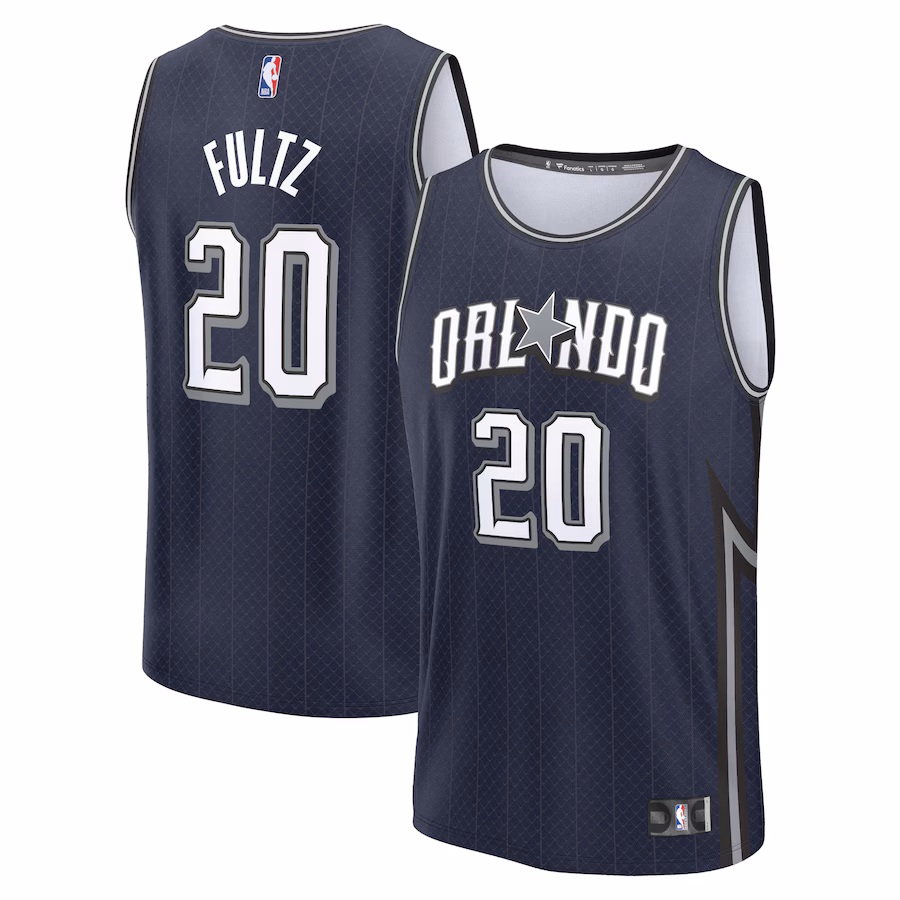 Men's Orlando Magic Markelle Fultz Fanatics Navy Fast Break Jersey - City Edition - Puhuasuan