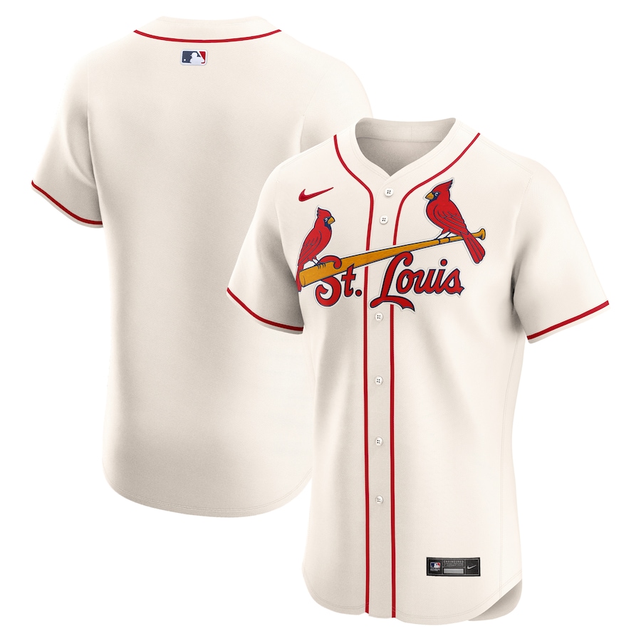 Men's St. Louis Cardinals Nike Cream Alternate Elite Jersey - Puhuasuan