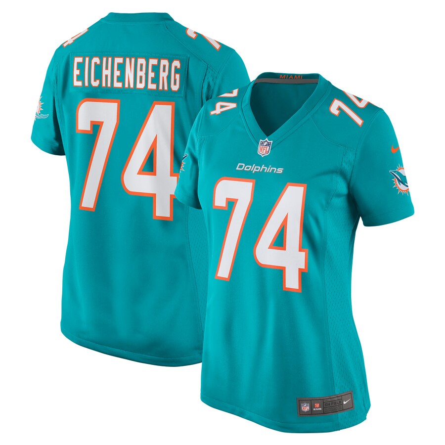 Women's Miami Dolphins Liam Eichenberg Nike Aqua Game Jersey - Puhuasuan