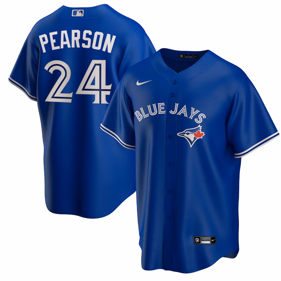 Men's Toronto Blue Jays Nate Pearson Nike Royal Replica Player Name Jersey - Puhuasuan