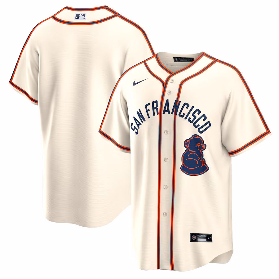 Men's San Francisco Giants  Nike Cream 2024 Rickwood Classic Replica Jersey - Puhuasuan