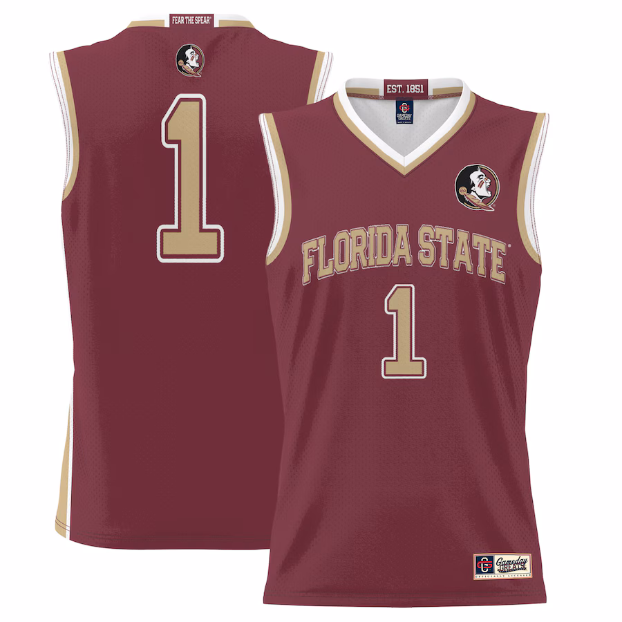 Men's GameDay Greats #1  Garnet Florida State Seminoles  Lightweight Basketball Jersey - Puhuasuan