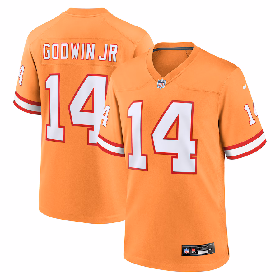 Men's Tampa Bay Buccaneers Chris Godwin Jr. Nike Orange Alternate Game Player Jersey - Puhuasuan