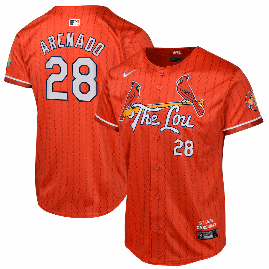 Youth St. Louis Cardinals Nolan Arenado Nike Red 2024 City Connect Limited Player Jersey - Puhuasuan