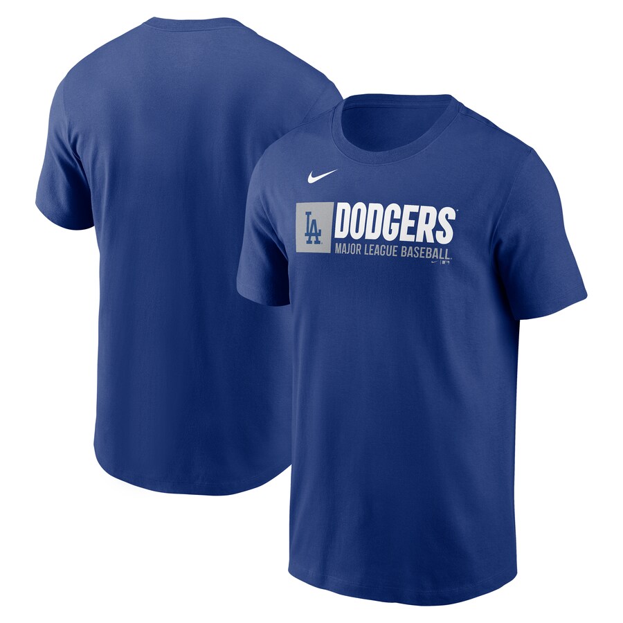 Men's Los Angeles Dodgers Nike Royal Team Block T-Shirt - Puhuasuan