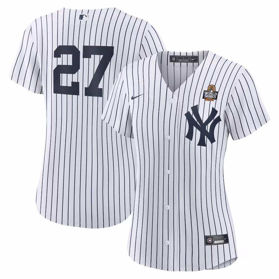 Women's New York Yankees Giancarlo Stanton Nike White 2024 World Series Home Replica Player Jersey - Puhuasuan