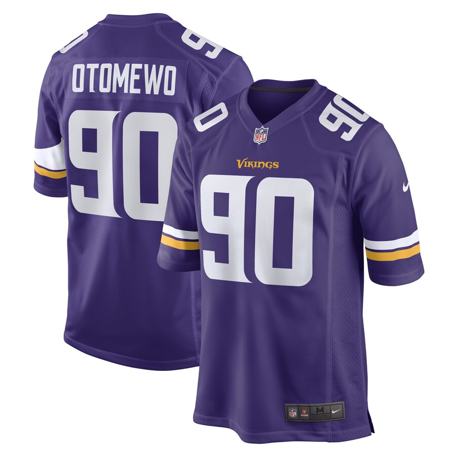 Men's Minnesota Vikings Esezi Otomewo Nike Purple Game Player Jersey - Puhuasuan
