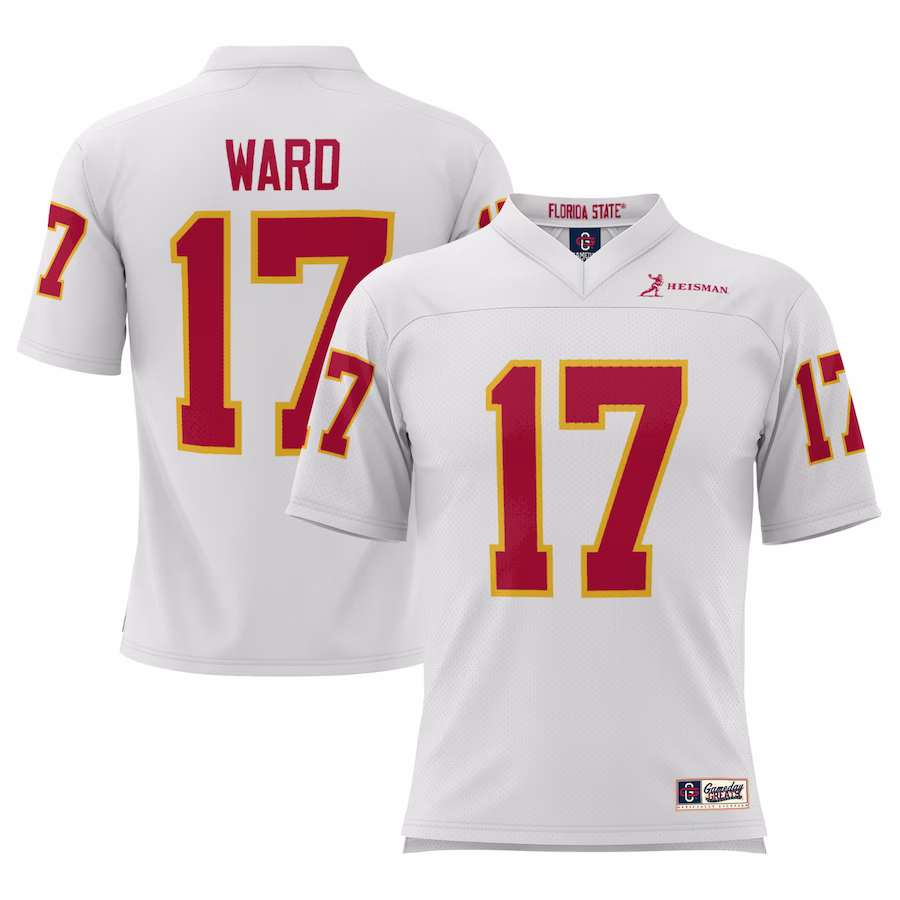Charlie Ward Florida State Seminoles GameDay Greats Heisman Football Jersey - White - Puhuasuan