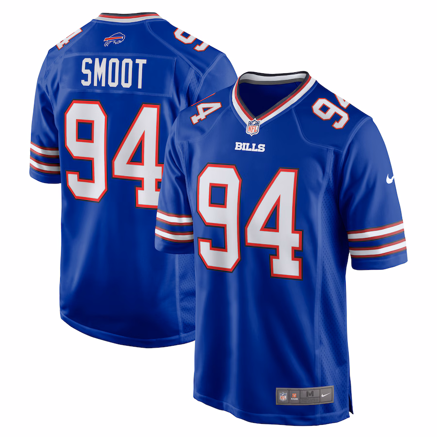 Men's Buffalo Bills Dawuane Smoot Nike  Royal Game Jersey - Puhuasuan