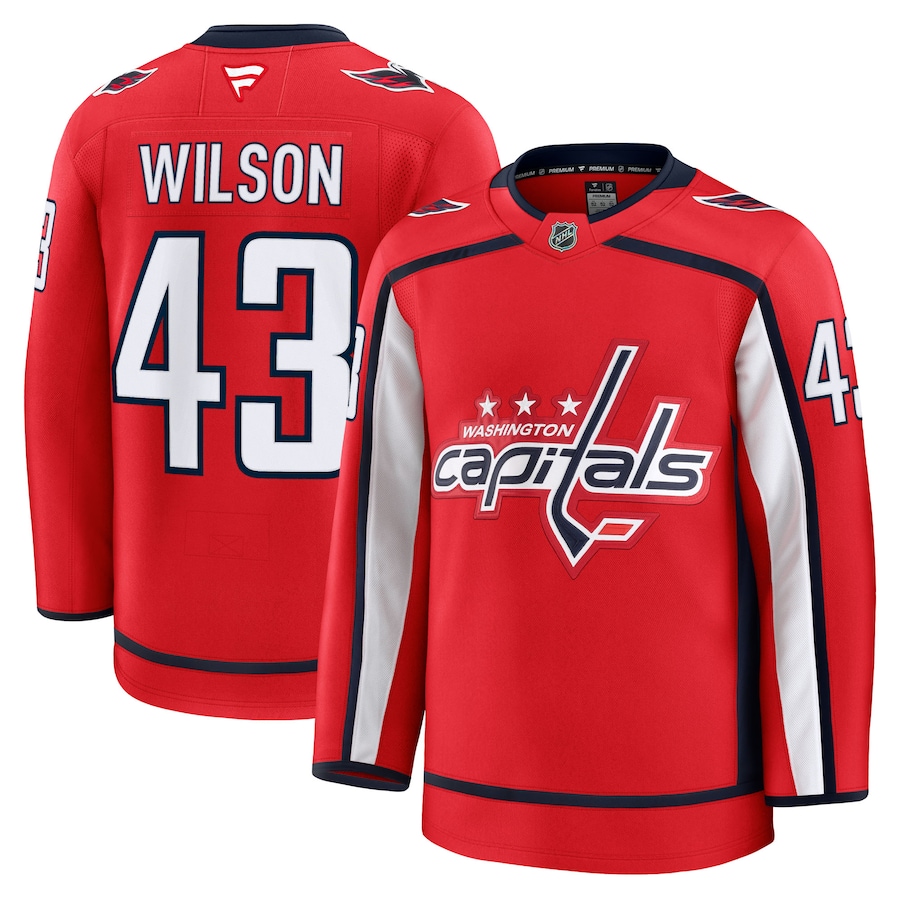 Men's Washington Capitals Tom Wilson Fanatics Red Home Premium Jersey - Puhuasuan