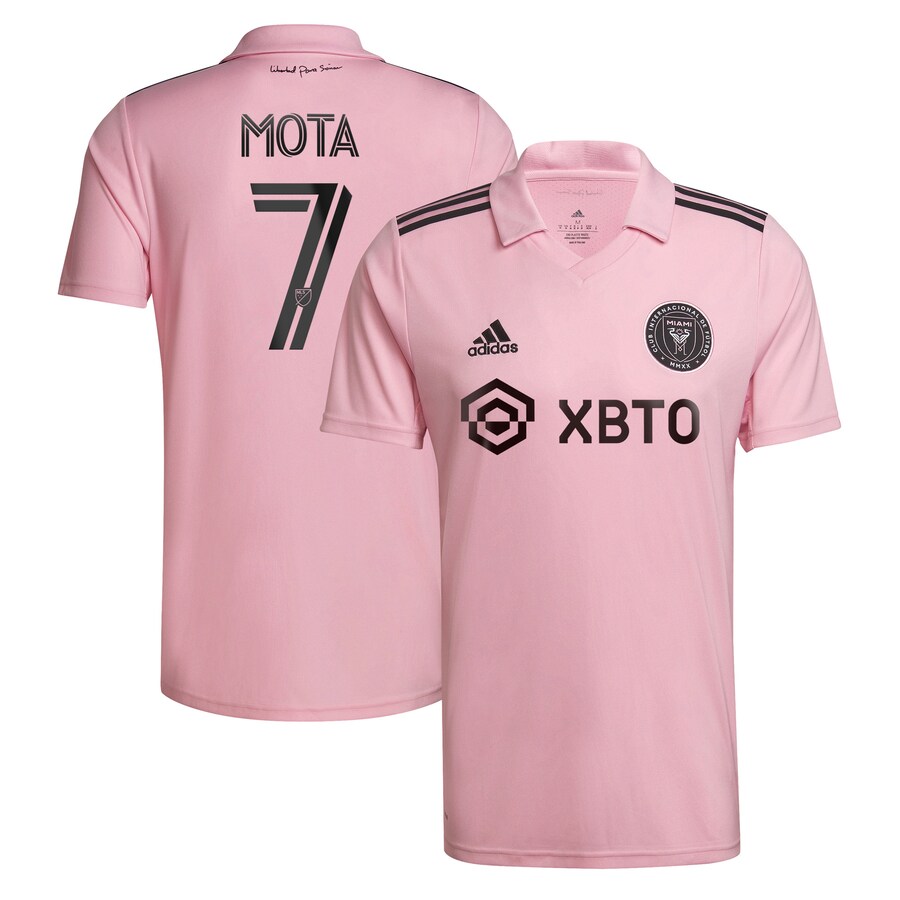 Men's Inter Miami CF Jean Mota adidas Pink 2022 The Heart Beat Kit Replica Player Jersey - Puhuasuan