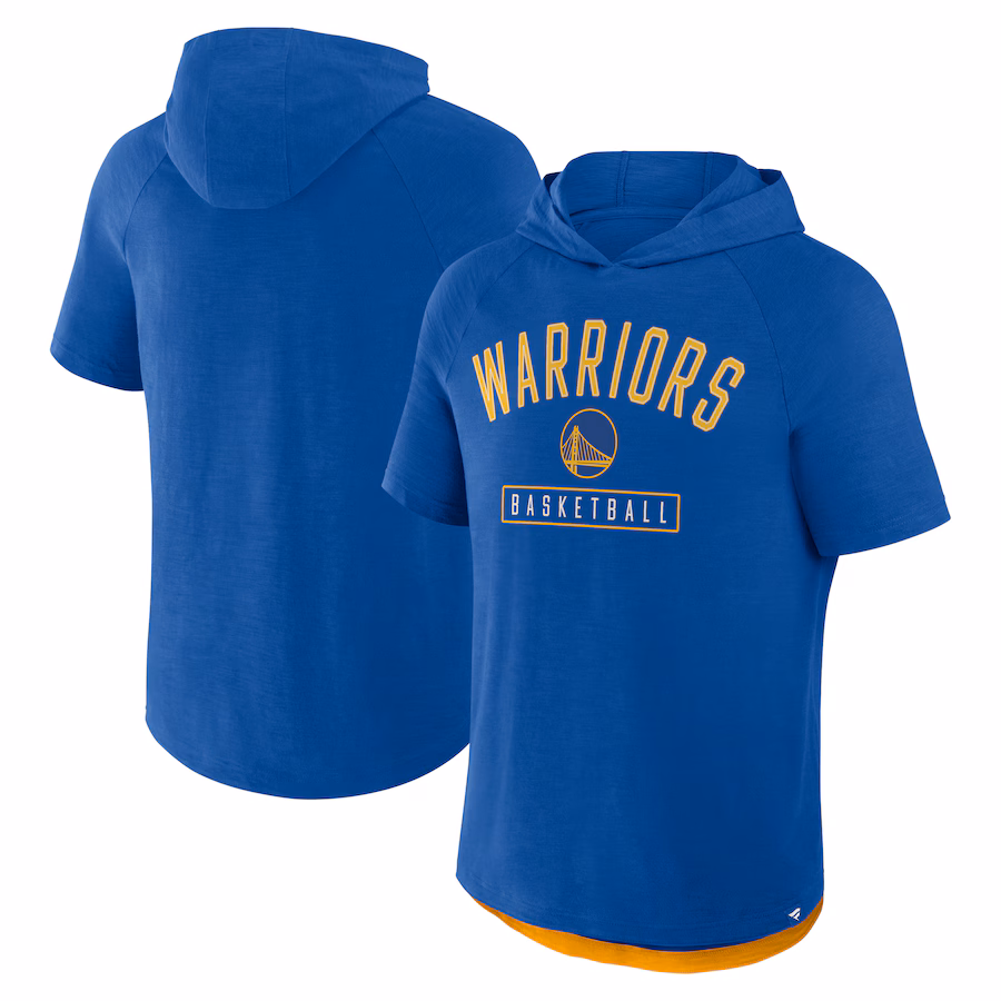 Men's Golden State Warriors Fanatics Deep Royal Pass Legend Hooded T-Shirt - Puhuasuan