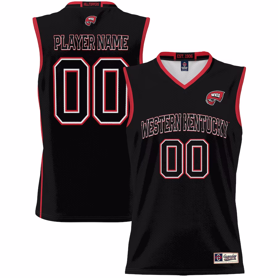 Western Kentucky Hilltoppers GameDay Greats Youth NIL Pick-A-Player Lightweight Basketball Jersey - Black - Puhuasuan