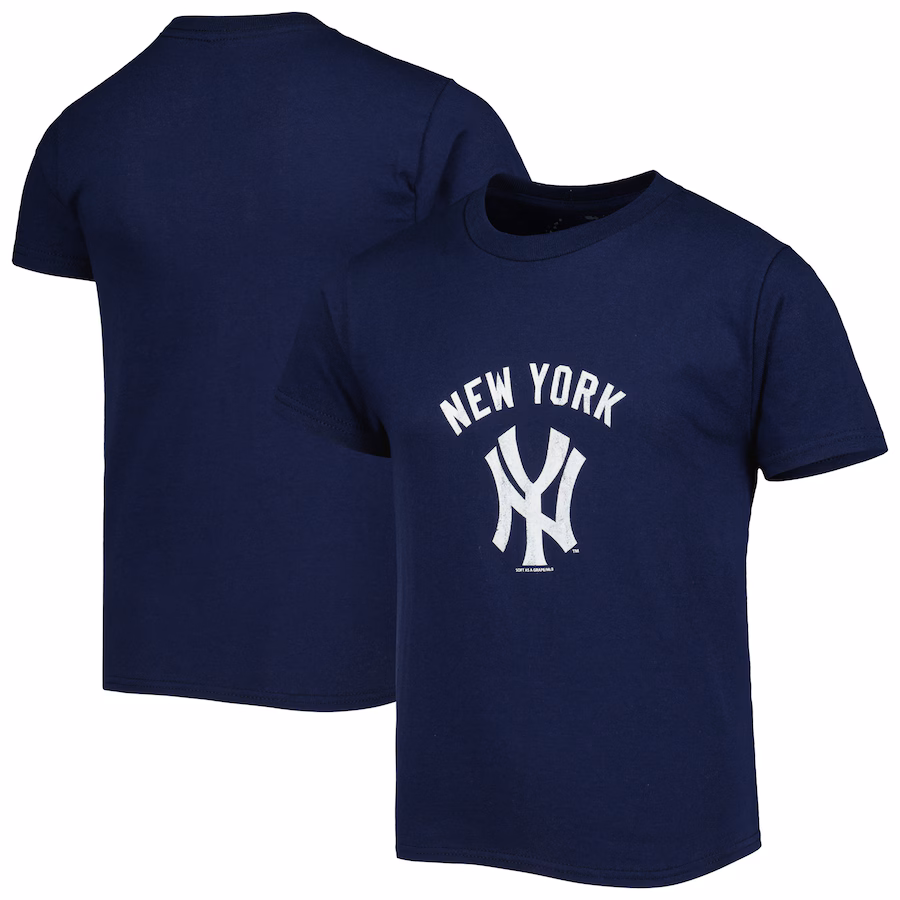 Youth New York Yankees Soft as a Grape Navy Cooperstown Collection T-Shirt - Puhuasuan