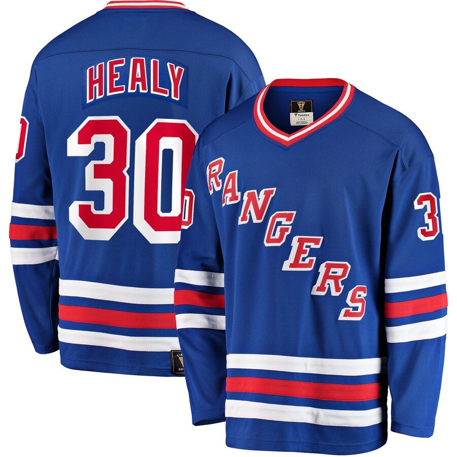 Men's New York Rangers Glenn Healy Fanatics Branded Blue Premier Breakaway Retired Player Jersey - Puhuasuan