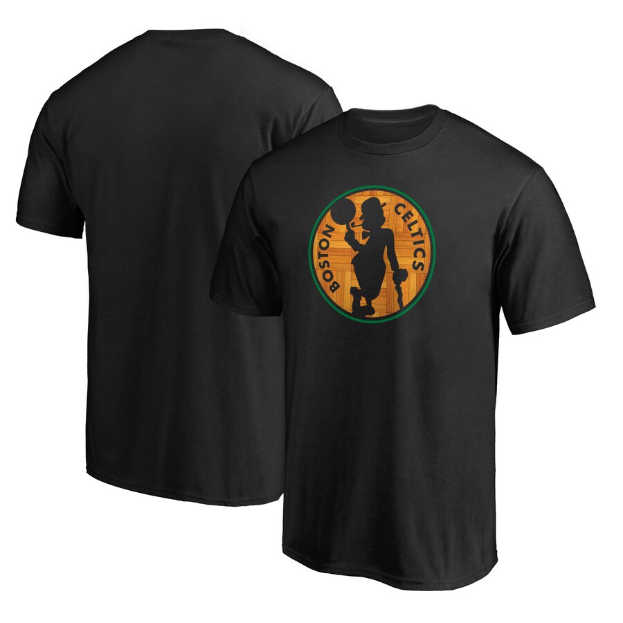 Men's Boston Celtics  Black Hardwood T-Shirt - Puhuasuan