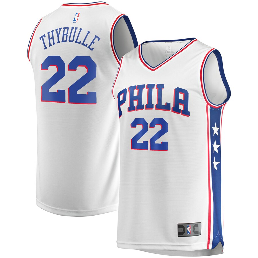 Men's Philadelphia 76ers Matisse Thybulle Fanatics White Fast Break Replica Jersey - Association Edition - Puhuasuan