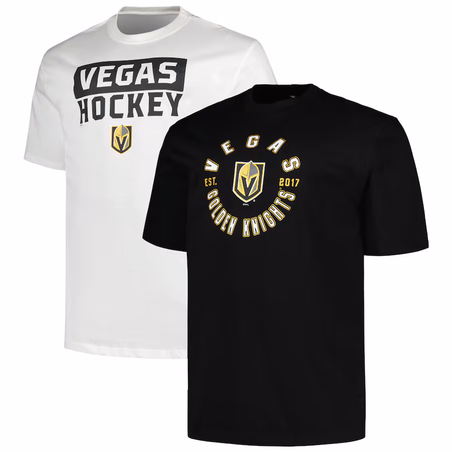 Men's Vegas Golden Knights Fanatics Big & Tall 2-Pack T-Shirt Set - Puhuasuan