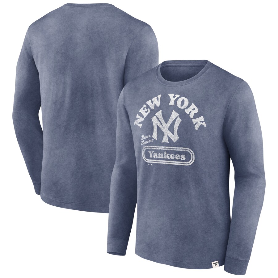 Men's New York Yankees Fanatics Navy Circus Catch Long Sleeve T-Shirt - Puhuasuan