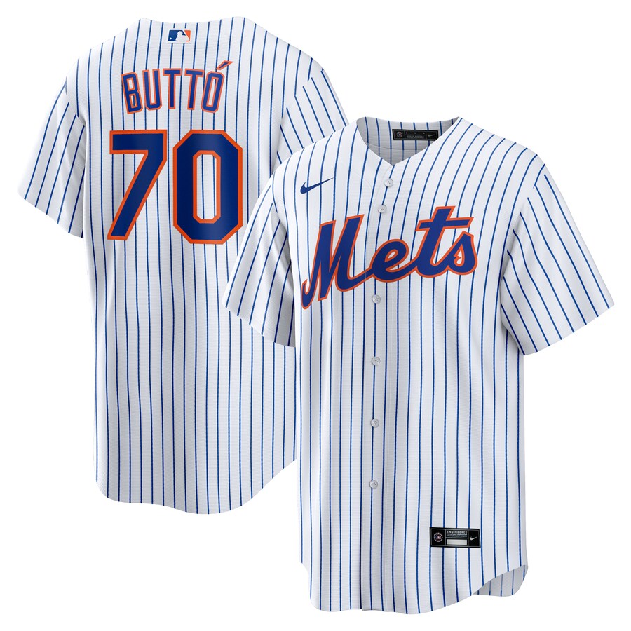 Men's New York Mets Jose Butto Nike White Home Replica Jersey - Puhuasuan