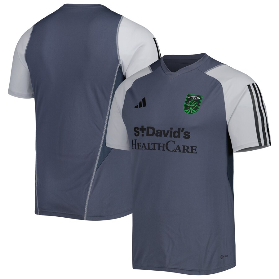 Men's Austin FC adidas Gray 2023 On-Field Training Jersey - Puhuasuan