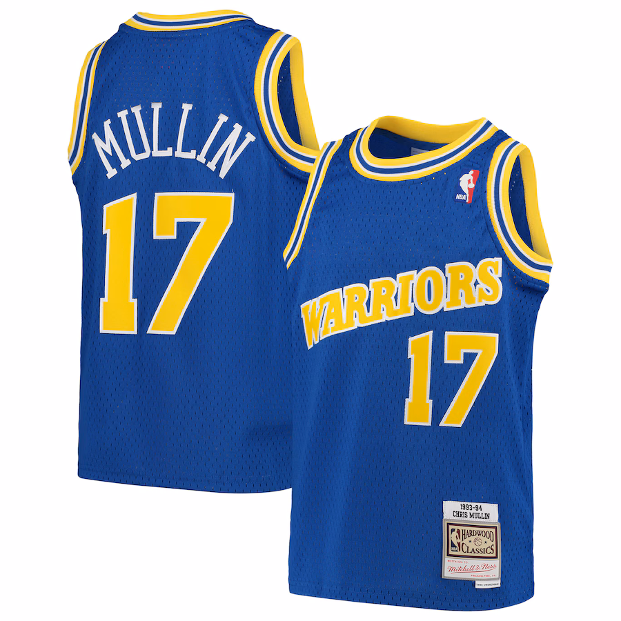 Youth Golden State Warriors Chris Mullin Mitchell & Ness Royal 1993/94 Hardwood Classics Swingman Jersey - Puhuasuan