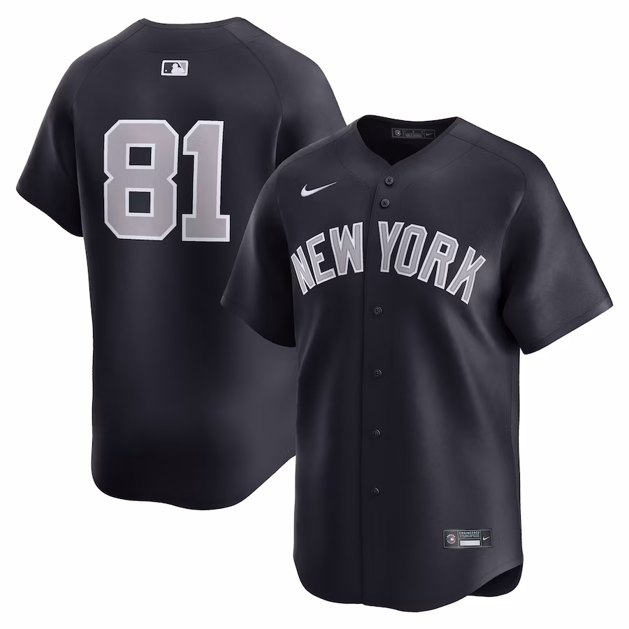 Men's New York Yankees Luis Gil Nike Navy Alternate Limited Player Jersey - Puhuasuan