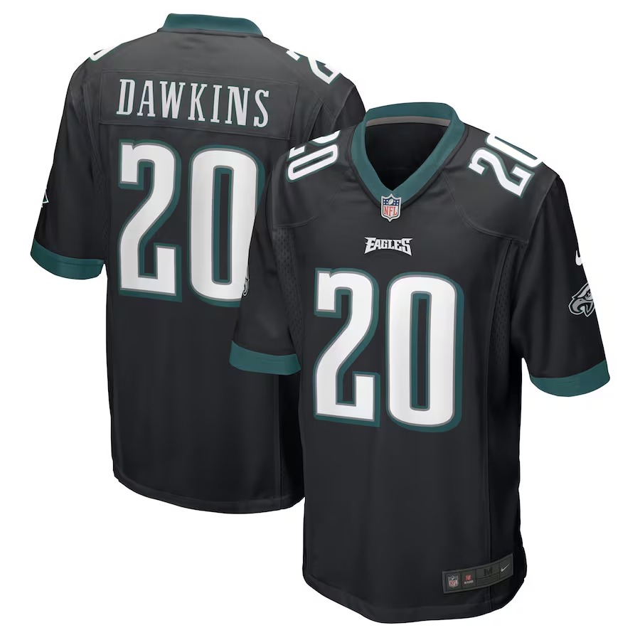 Men's Philadelphia Eagles Brian Dawkins Nike Black Retired Player Jersey - Puhuasuan