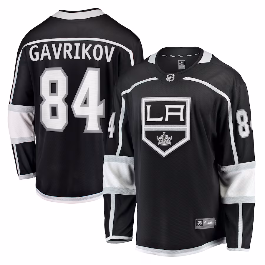 Men's Los Angeles Kings Vladislav Gavrikov Fanatics Black Home Breakaway Jersey - Puhuasuan