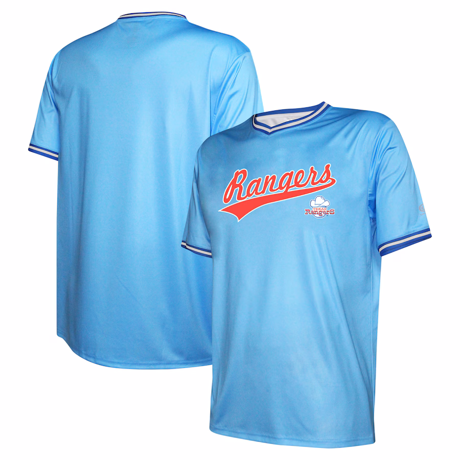 Men's Texas Rangers Stitches Light Blue Cooperstown Collection Team Jersey - Puhuasuan