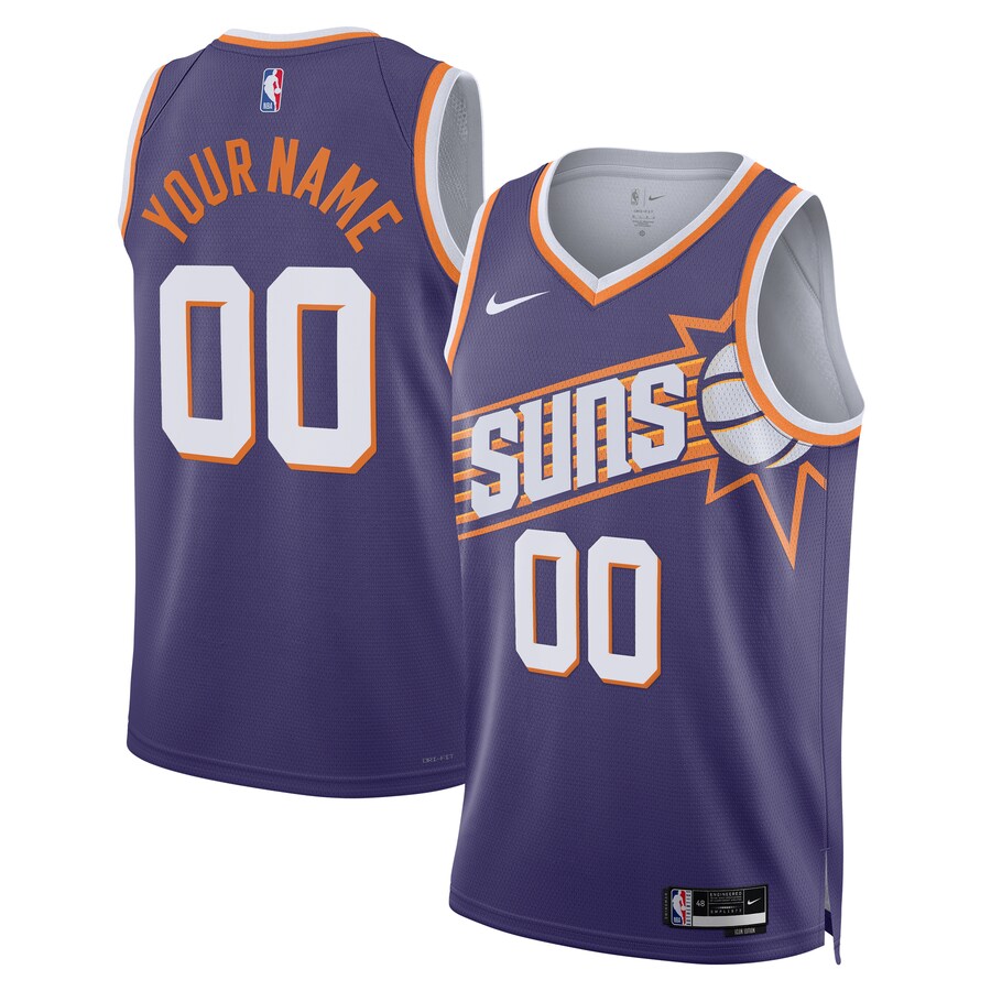 Unisex Phoenix Suns  Nike Purple Swingman Custom Jersey - Icon Edition - Puhuasuan