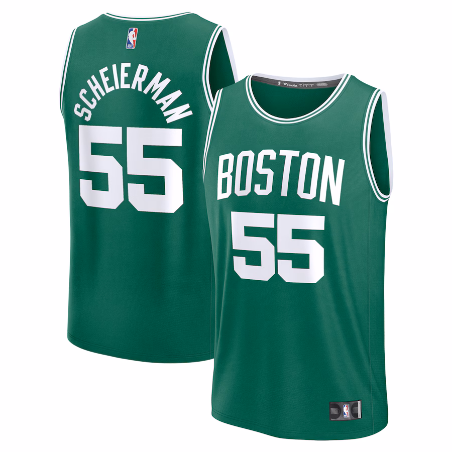 Men's Boston Celtics Baylor Scheierman Fanatics Kelly Green 2024 NBA Draft Fast Break Player Jersey - Icon Edition - Puhuasuan