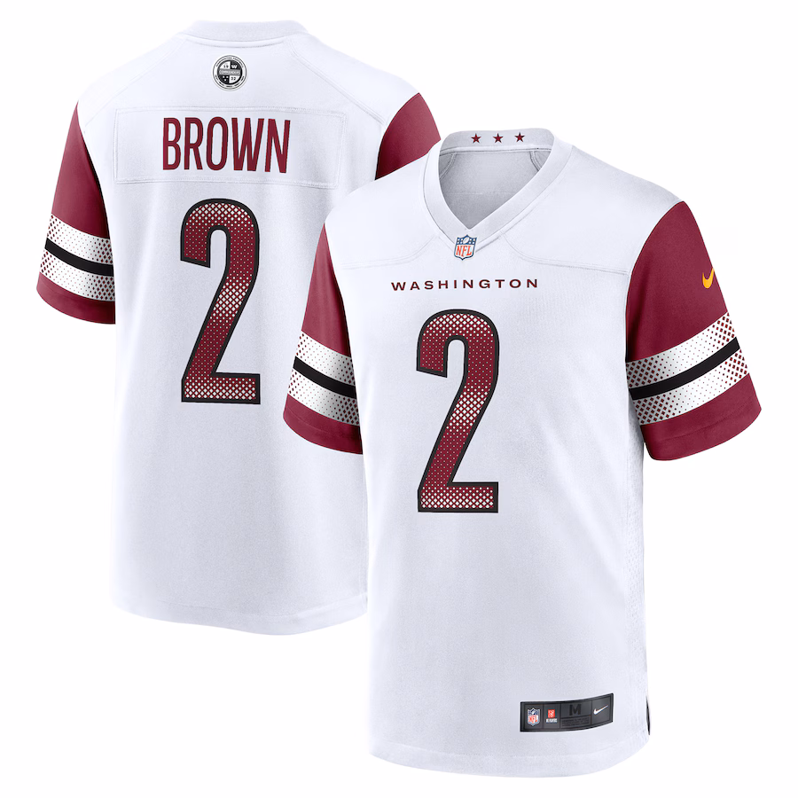 Men's Washington Commanders Dyami Brown Nike White Game Jersey - Puhuasuan