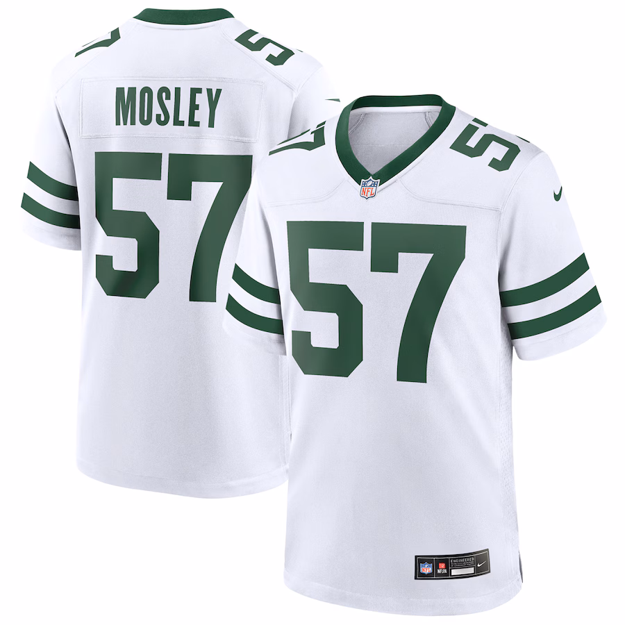 Men's New York Jets C.J. Mosley Nike Legacy White Game Jersey - Puhuasuan