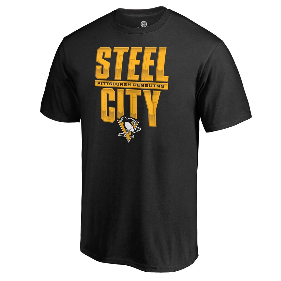Men's Pittsburgh Penguins Black Hometown Collection Local T-Shirt - Puhuasuan