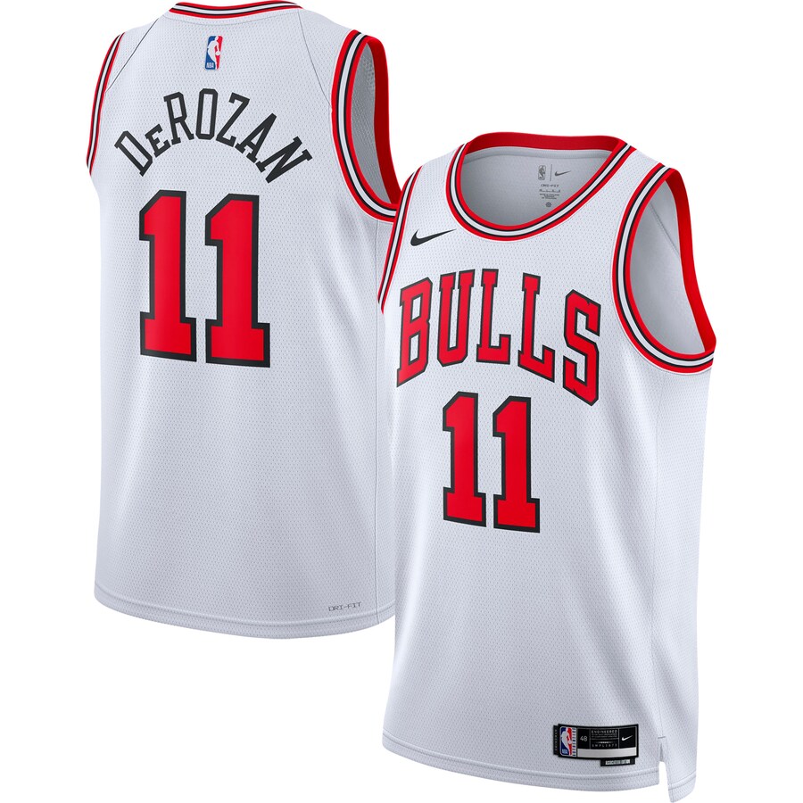 Unisex Chicago Bulls DeMar DeRozan Nike White 2022/23 Swingman Player Jersey - Association Edition - Puhuasuan