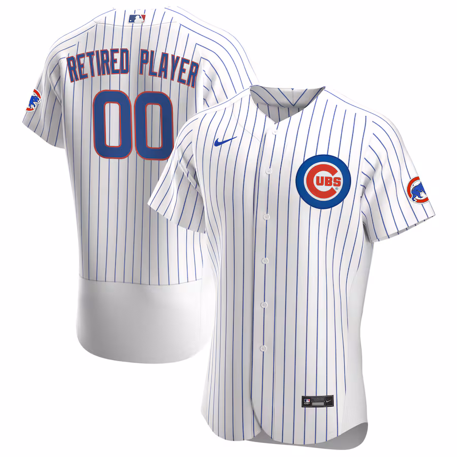 Men's Chicago Cubs Nike White Home Pick-A-Player Retired Roster Authentic Jersey - Puhuasuan