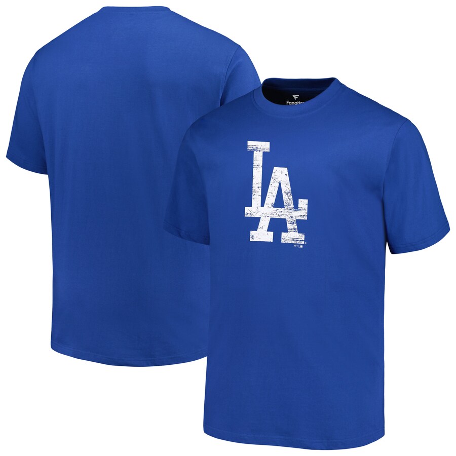 Men's Los Angeles Dodgers Profile Royal Big & Tall Primary Logo T-Shirt - Puhuasuan