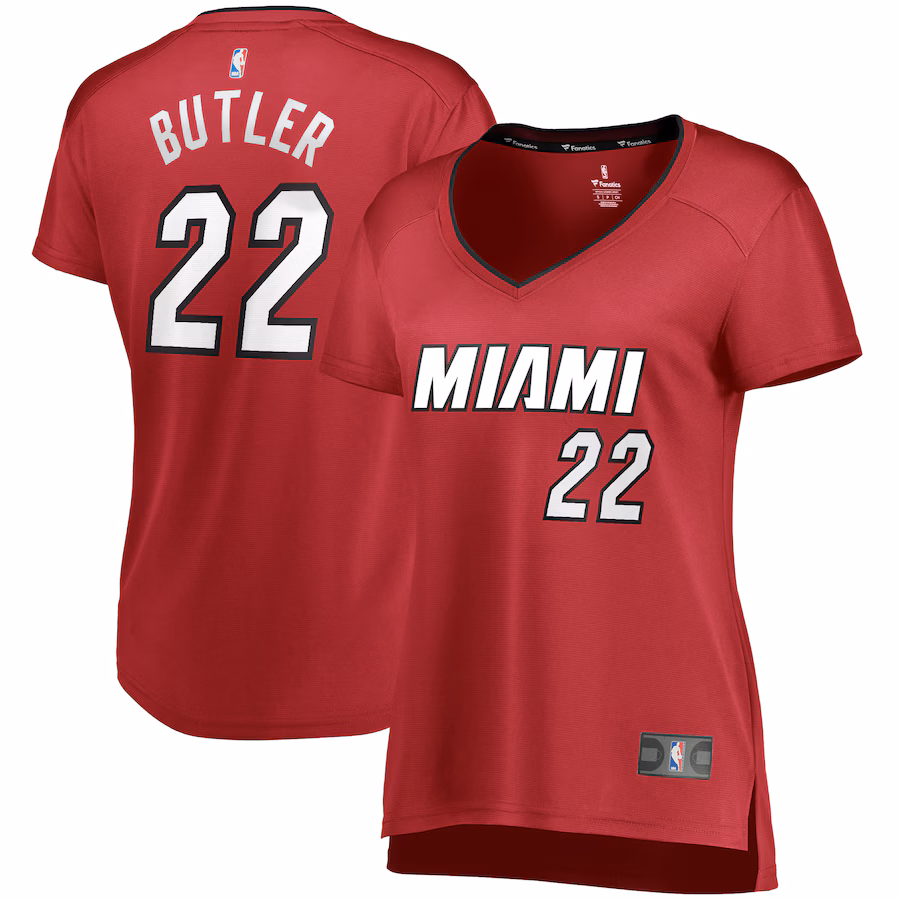 Women's Miami Heat Jimmy Butler Fanatics Red Fast Break Replica Jersey - Statement Edition - Puhuasuan