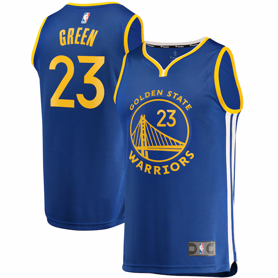 Men's Golden State Warriors Draymond Green Fanatics Royal Fast Break Replica Player Team Jersey - Icon Edition - Puhuasuan