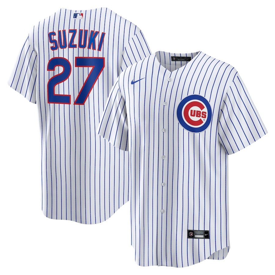 Men's Chicago Cubs Seiya Suzuki Nike White Home Replica Jersey - Puhuasuan